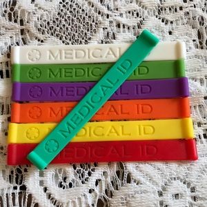 Silicone Stretch Flex Medical ID Bands